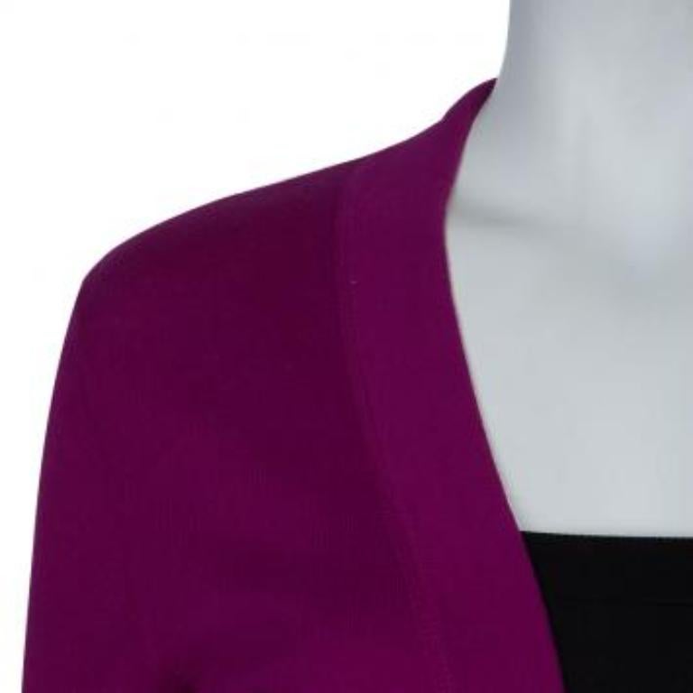 Tory Burch Lila Simone Strickjacke XS Damen im Angebot