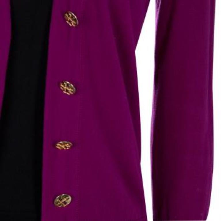 Tory Burch Lila Simone Strickjacke XS im Angebot 1