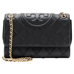 Petit sac à bandoulière « Fleming » en cuir matelassé de Tory Burch