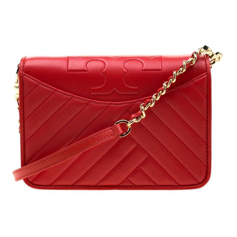 Tory Burch Red Leather Alexa Combo Crossbody Bag For Sale at 1stDibs ...