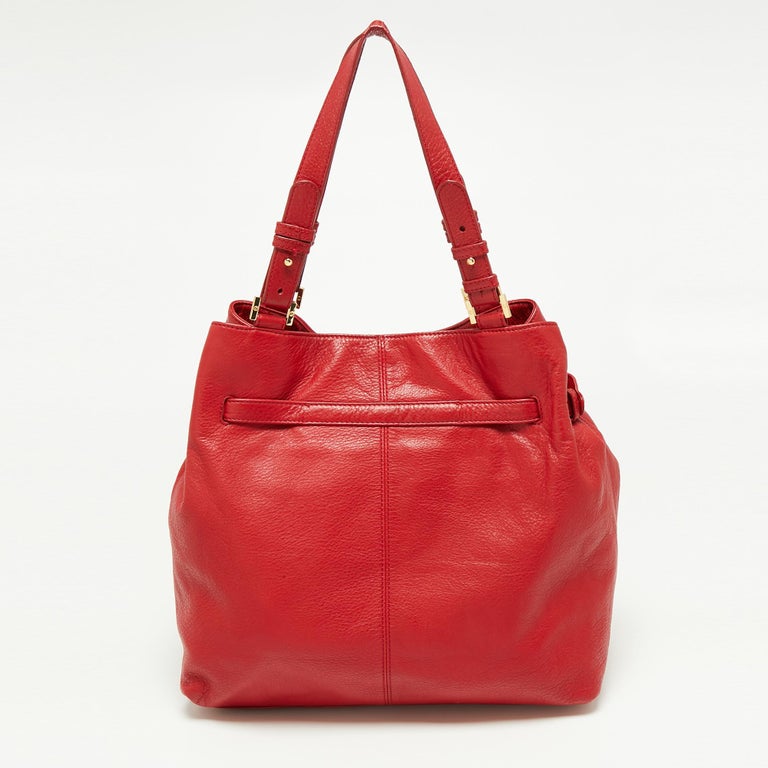 Tory Burch Red Leather Amanda Tote at 1stDibs