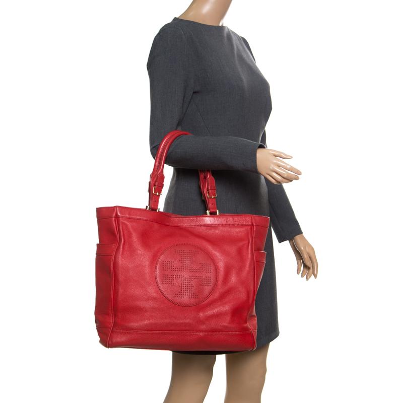 red tory burch tote