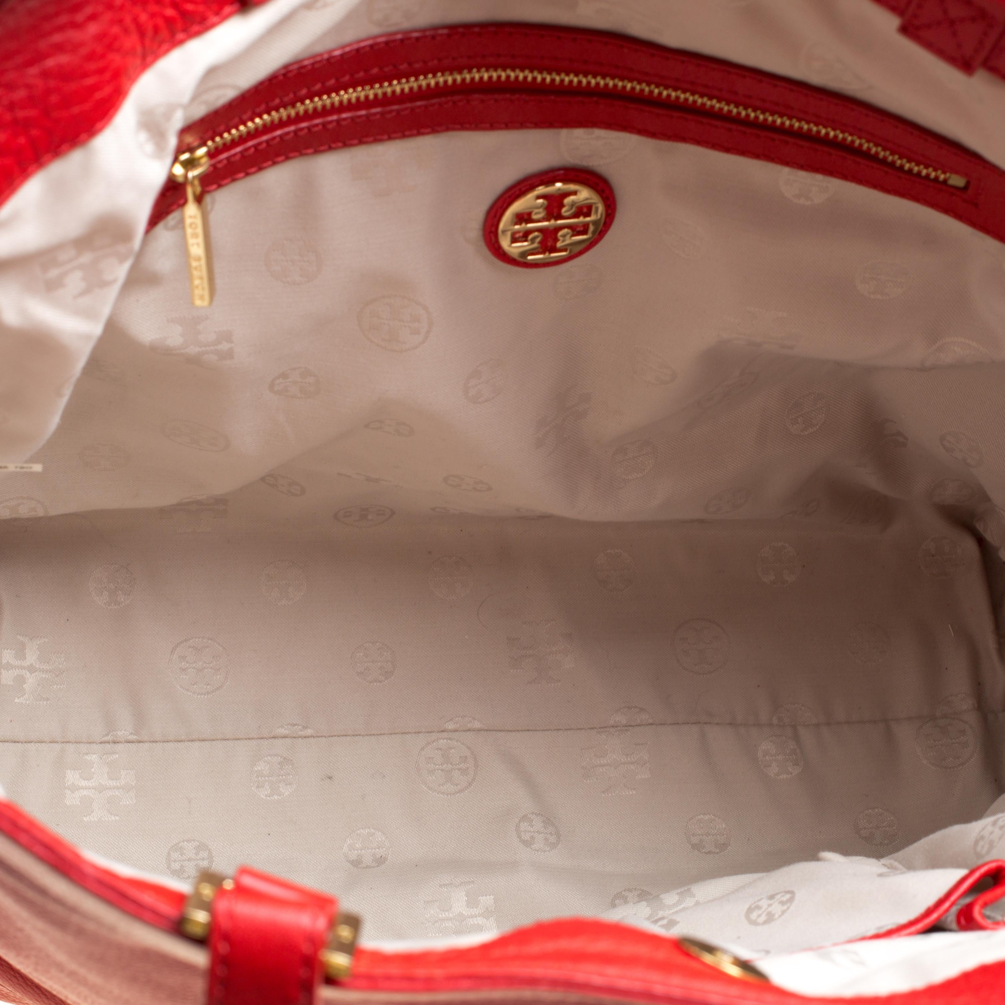 red tory burch bag