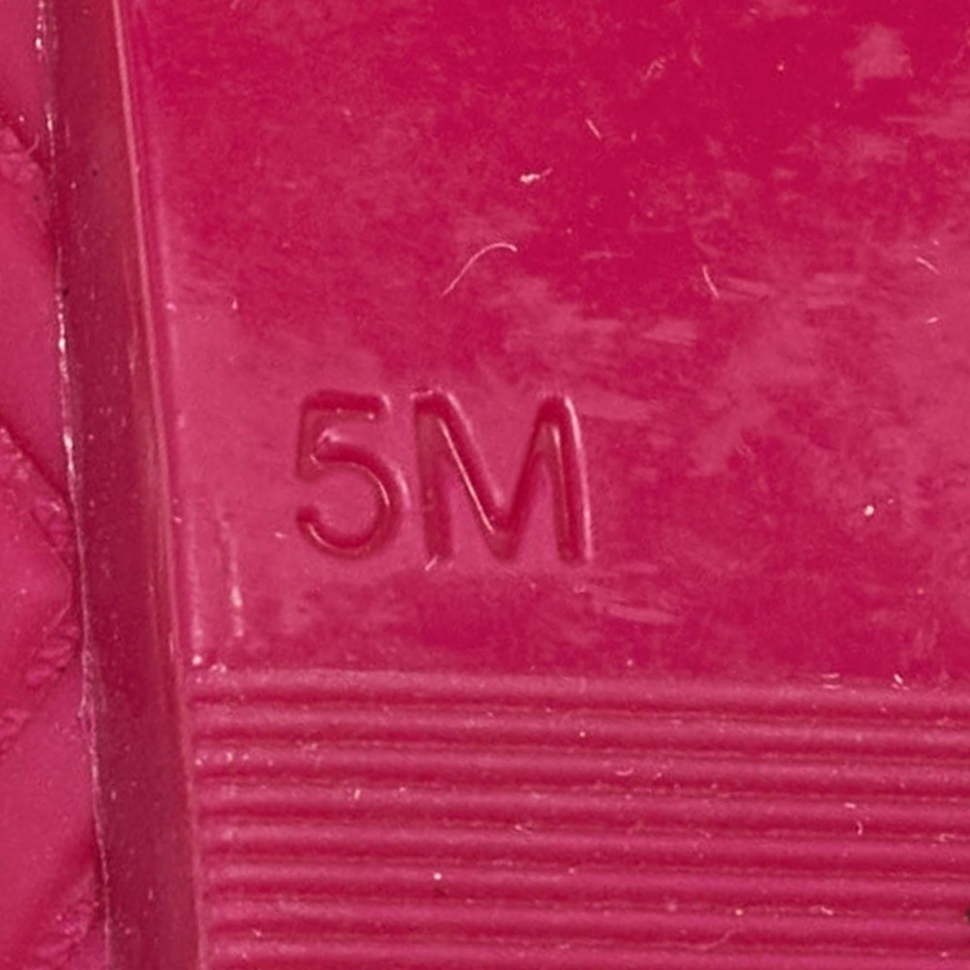 Tory Burch - Ballerines à nœud en caoutchouc rouge, taille 35 en vente 3