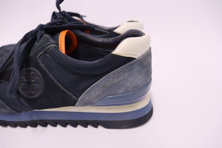 Tory Burch Sawtooth Logo Sneakers Size US 8 For Sale at 1stDibs