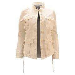 Tory Burch Sergeant Pepper Jacket in White Cotton