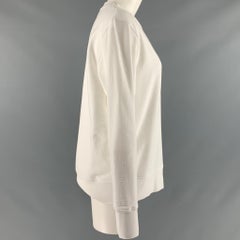 Felpa TORY BURCH taglia S, bianca, in cotone, con collo rotondo
