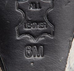 Tory Burch Suede & Python Embossed Leather Sandra Wedge Peep Toe Pumps Size 36.5