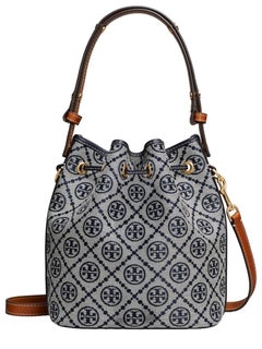 Tory Burch T-Monogram Bucket Bag — Blue