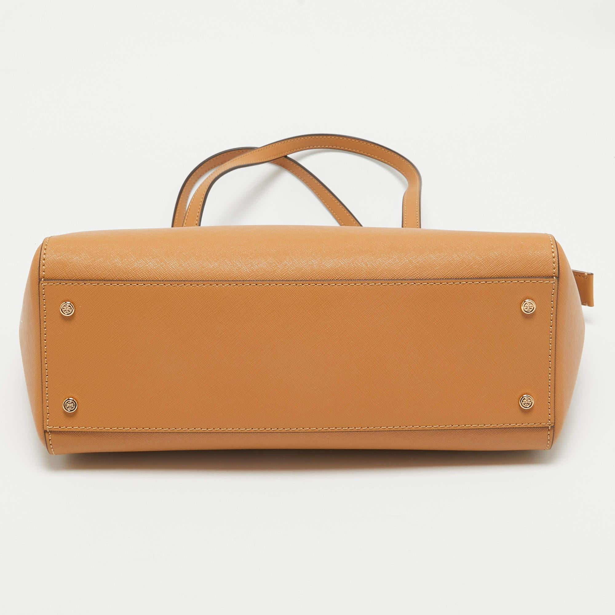Tory Burch Tan Leather Emerson Tote 1