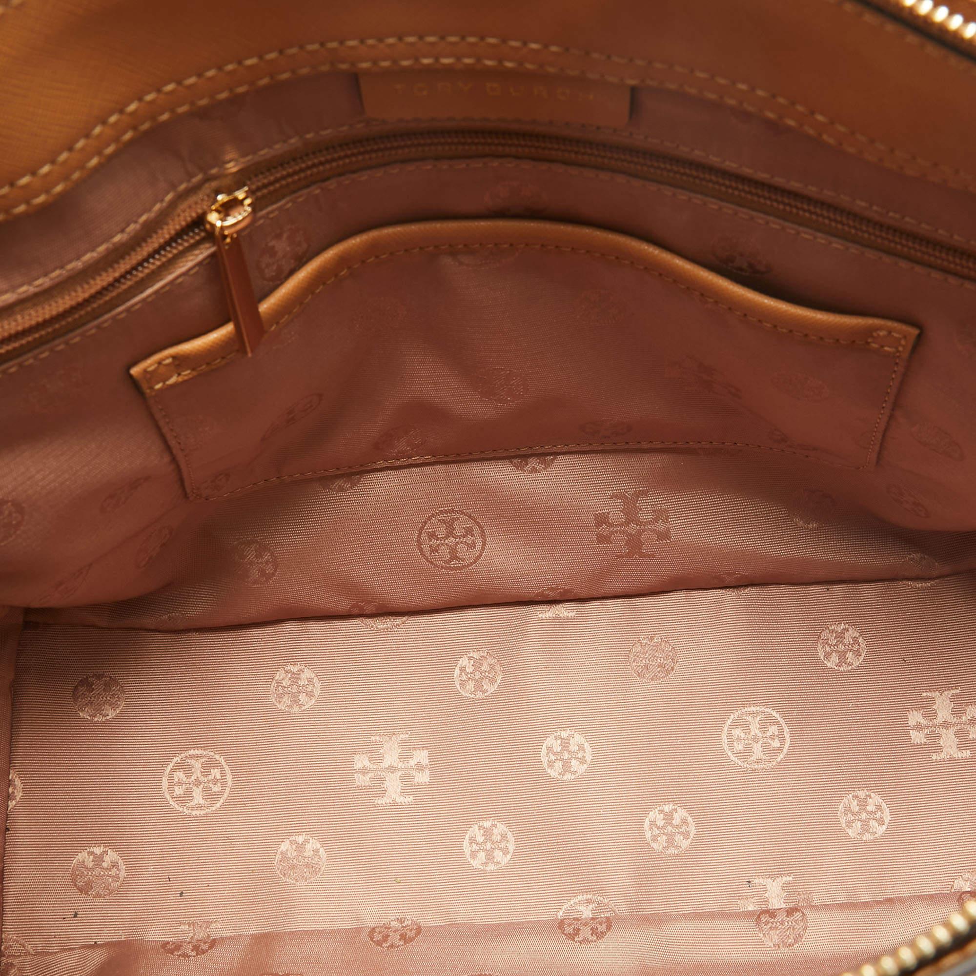 Tory Burch Tan Leather Emerson Tote 2