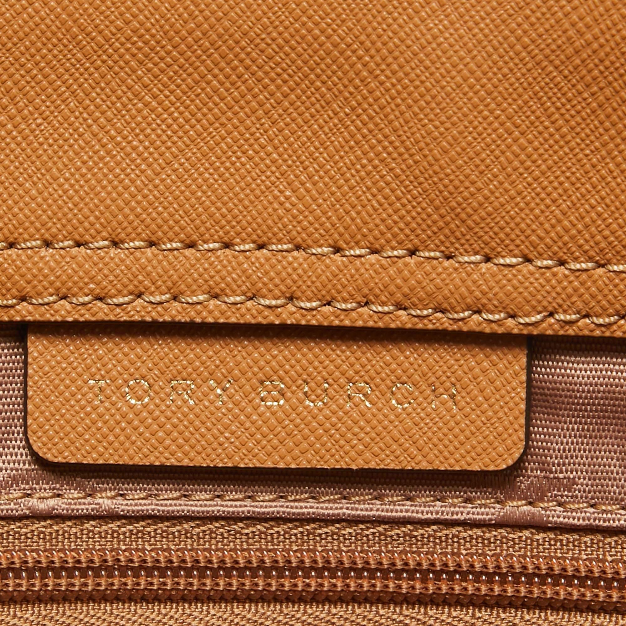 Tory Burch Tan Leather Emerson Tote 3
