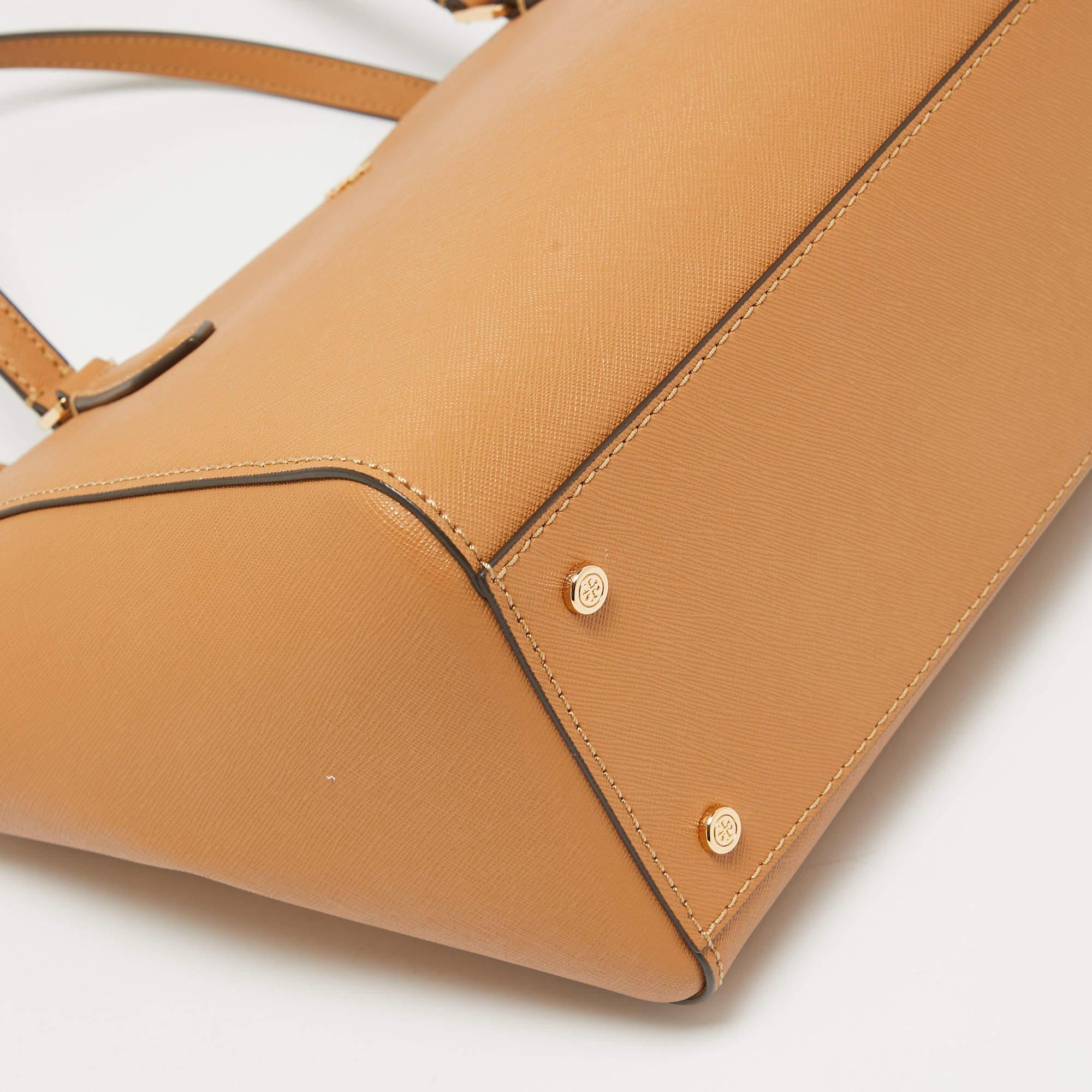 Tory Burch Tan Leather Emerson Tote 4