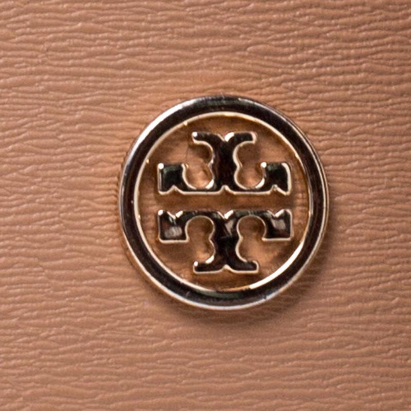 Tory Burch Tan Leather Flap Shoulder Bag 2