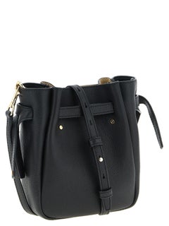 Tory Burch Textured Cowhide Crossbody Bag — Black
