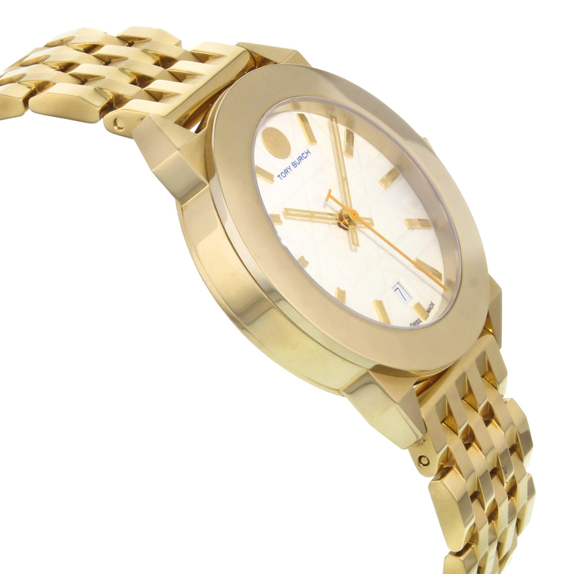 tory burch gold watch