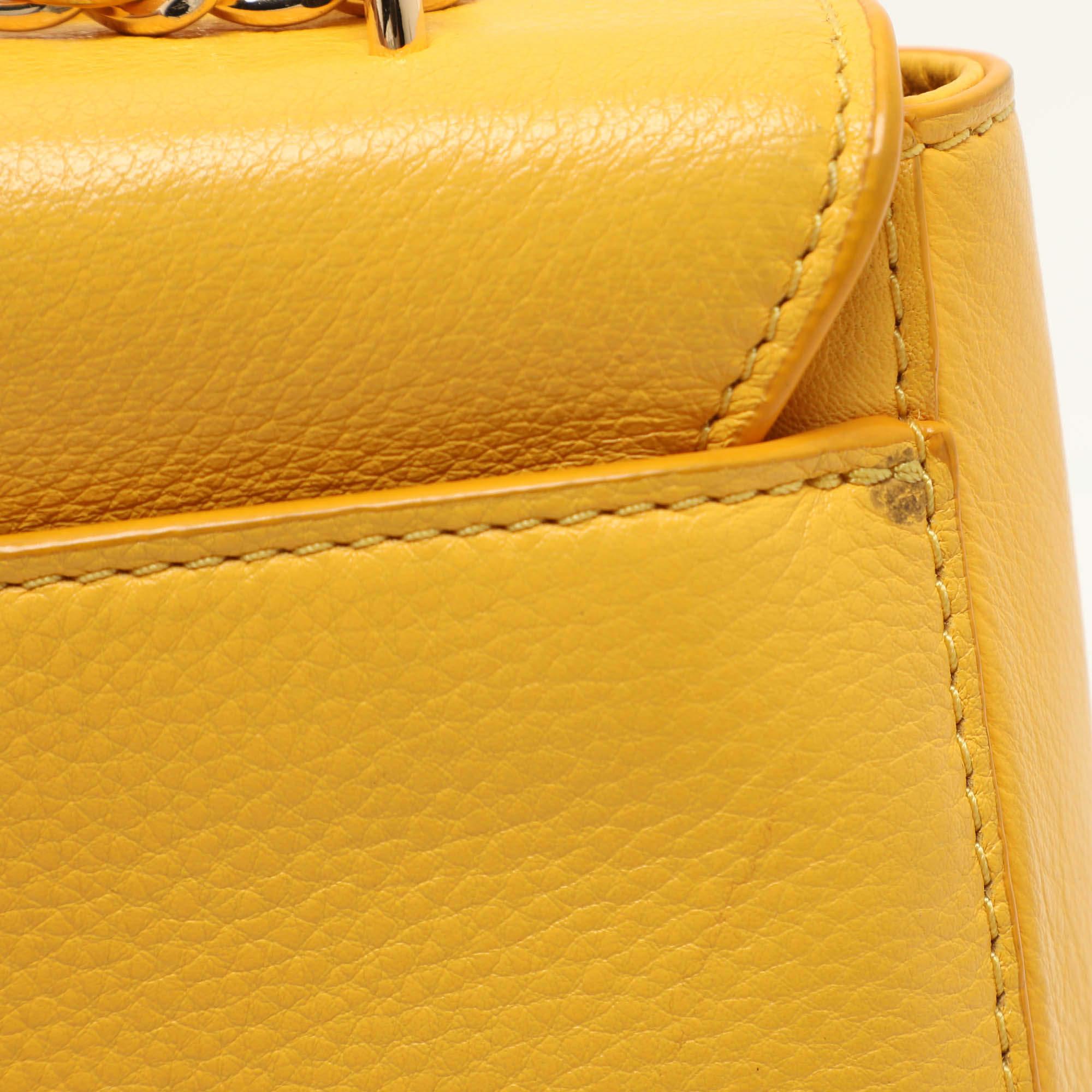 Tory Burch Yellow Leather Britten Shoulder Bag 2