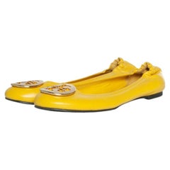 Tory Burch, gelbe Lederwohnungen