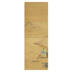 Tosa School ca 1700 Scene Edo Period Scroll Japan 17/18c Artist Tosa Mitsunari