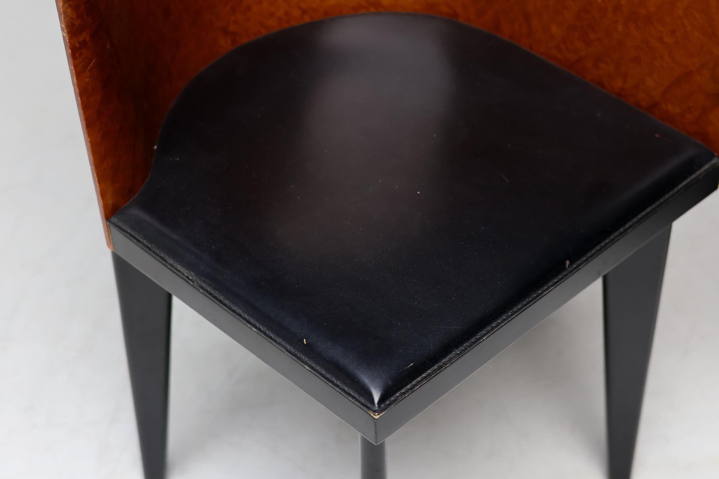 Lacquered Toscana Chairs by Piero Sartogo for Saporiti For Sale