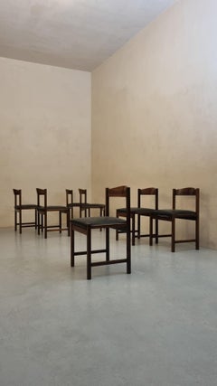 Toscanella dining chairs designed by Sergio Camilli for Poltronova, 1963.