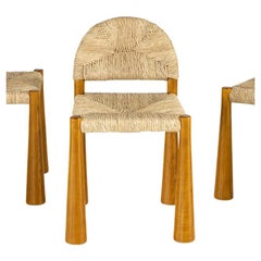 Used Toscanolla of 70s designed by Alessandro Becchi for Giovannetti, solid ash wood