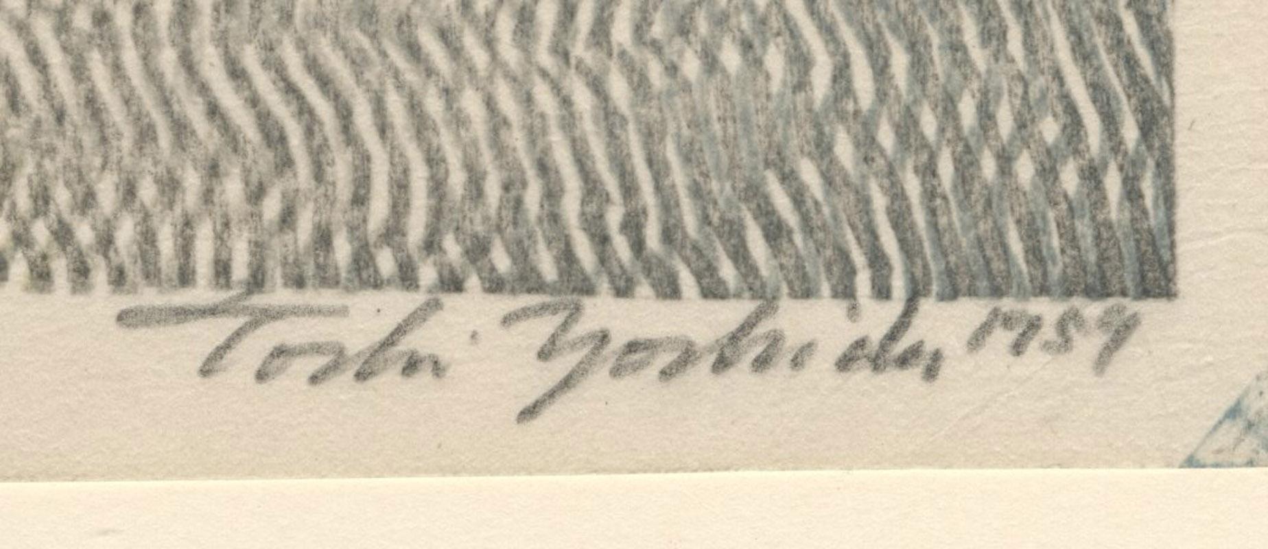 Impression B
Color woodcut, 1959
Signed and dated lower right (see photo)
Titled lower left (see photo)
A trial proof, prior to the edition of 100, signed and numbered
Condition: Excellent
Image size:  14 1/2 x 9 3/4 inches
Provenance: Estate of the