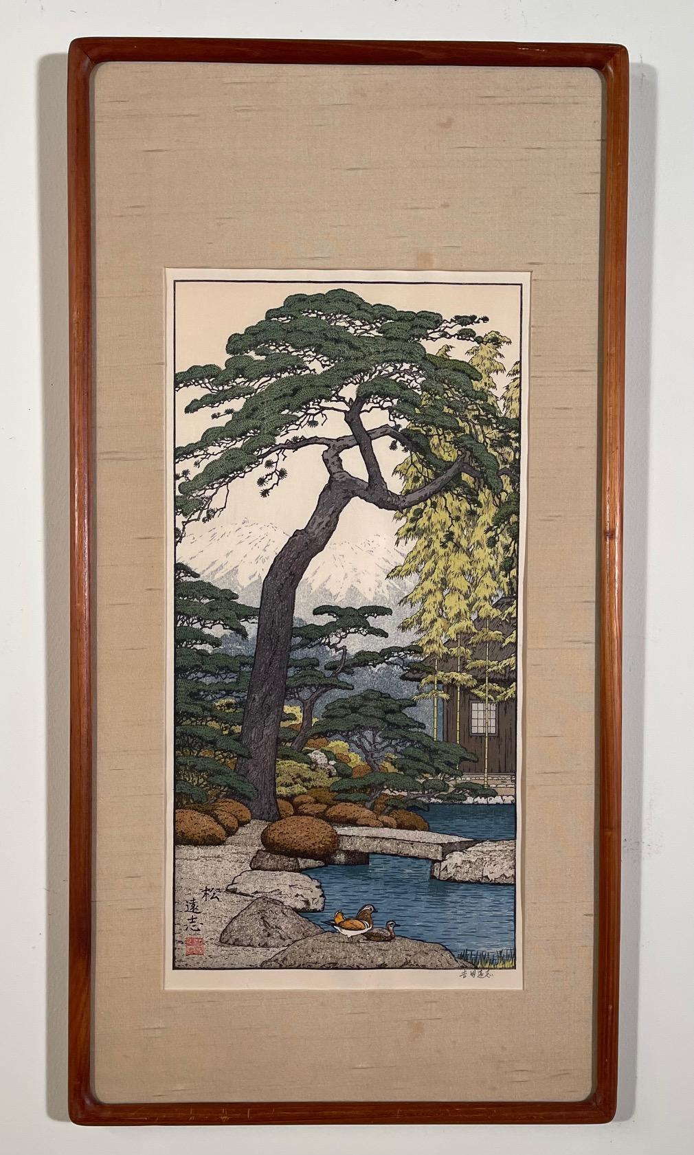Landscape Print di Toshi Yoshida - PINO DEL GIARDINO AMICO