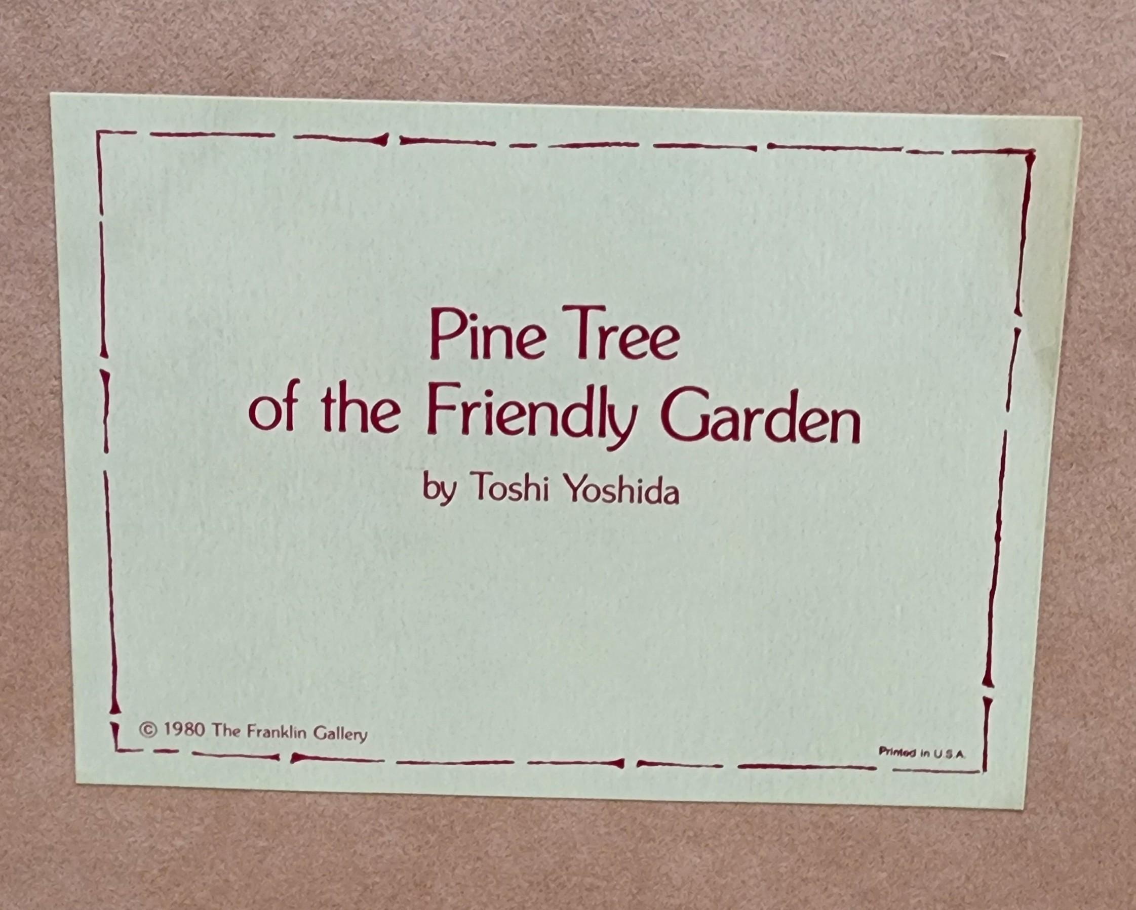 Pine Tree of the Friendly Garden, Japanese Woodblock Print 2