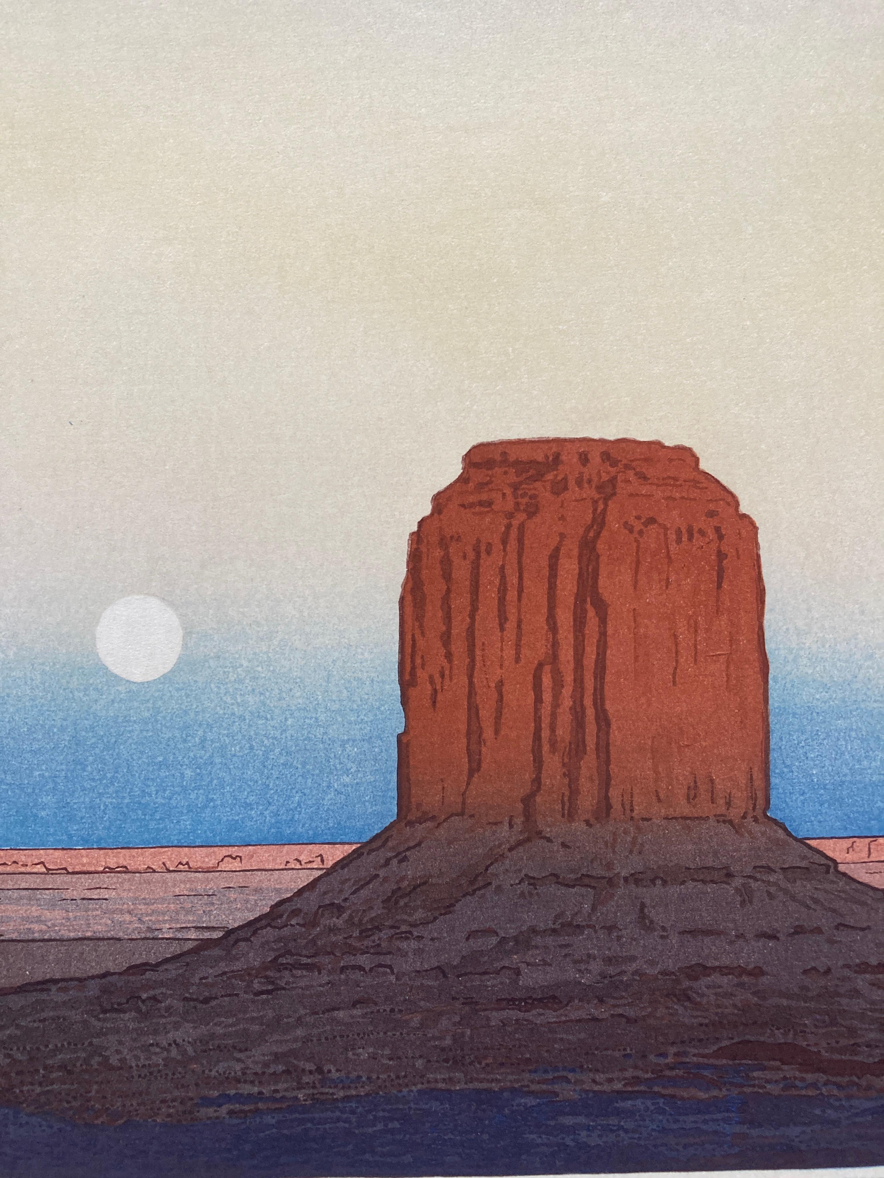 Toshi Yoshida 'Monument Valley' Woodblock Print, 1971 6