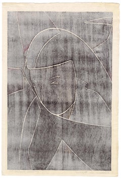 'Woman In Bagdad' — 1950s Japanese Sôsaku-hanga Abstraction