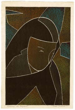 'Woman In Bagdad' — 1950s Japanese Sôsaku-hanga Abstraction