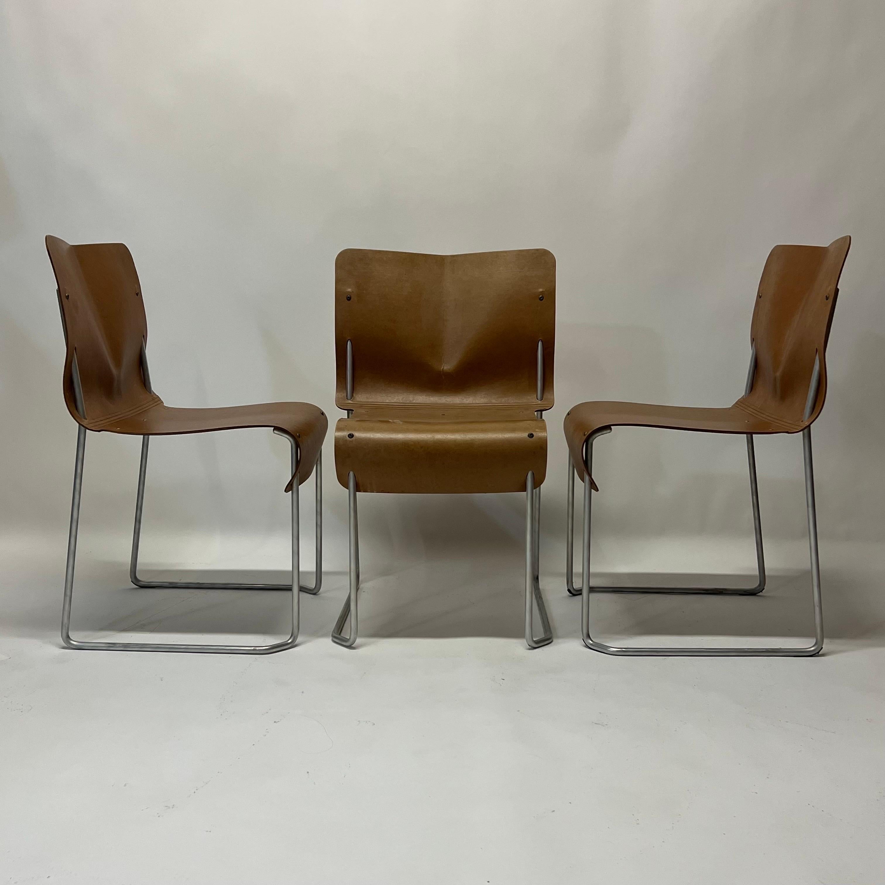 Toshiaki Horio for Muji/Cassina Stacking Paper Chairs, Japan, circa 1992 In Good Condition In Oakland, CA