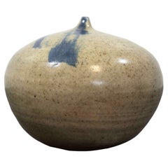 Vintage Toshiko Takaezu Closed Form Ceramic Moon Pot Signed