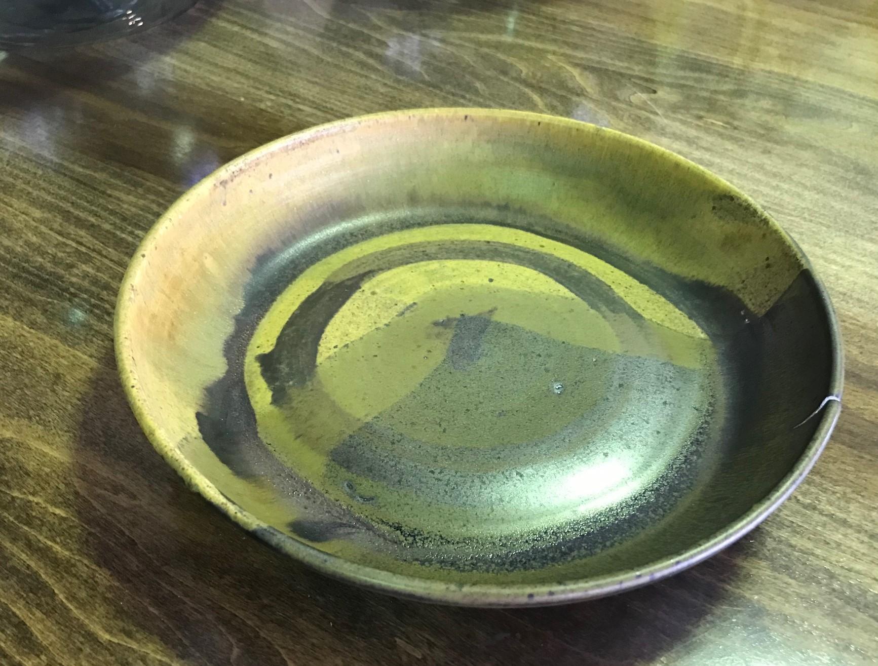 A wonderful work by famed Japanese-American ceramic master Toshiko Takaezu. This piece came from an estate of a retired professor who was a lifelong friend of Toshiko. Many of the other Takaezu pieces from her collection were donated to the Harn