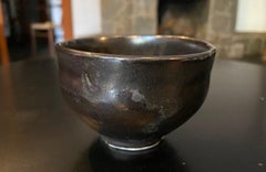 Toshiko Takaezu Signed Japanese Hawaiian Studio Pottery Glazed Chawan Tea Bowl