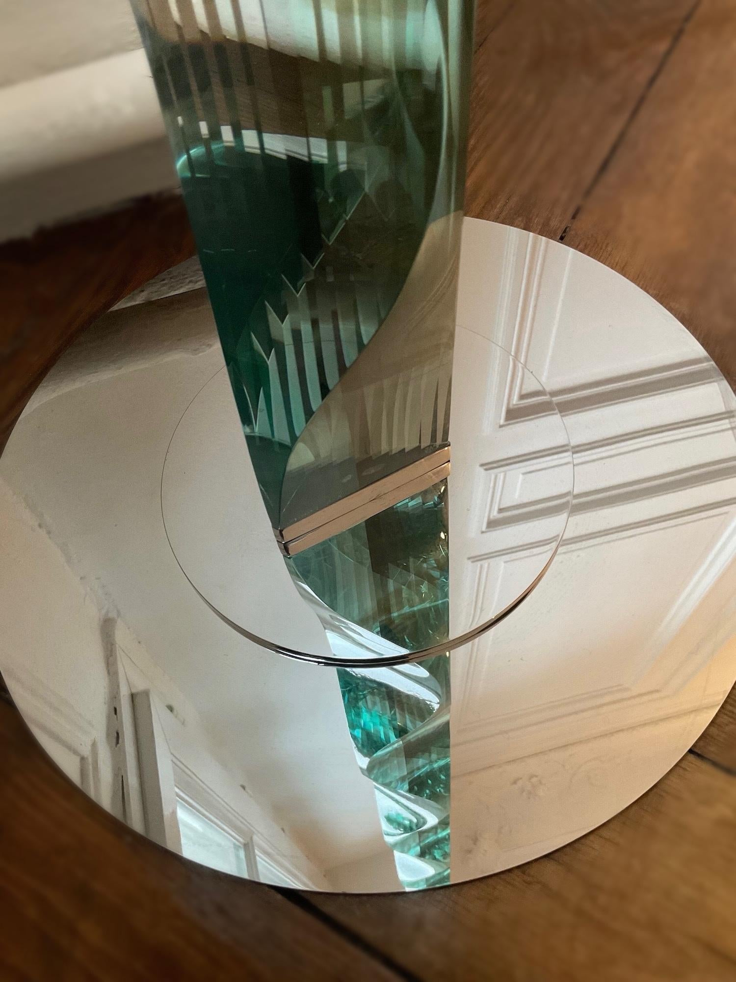 Colonna di vetro senza fine / 240601 di Toshio Iezumi - Scultura contemporanea in vendita 6