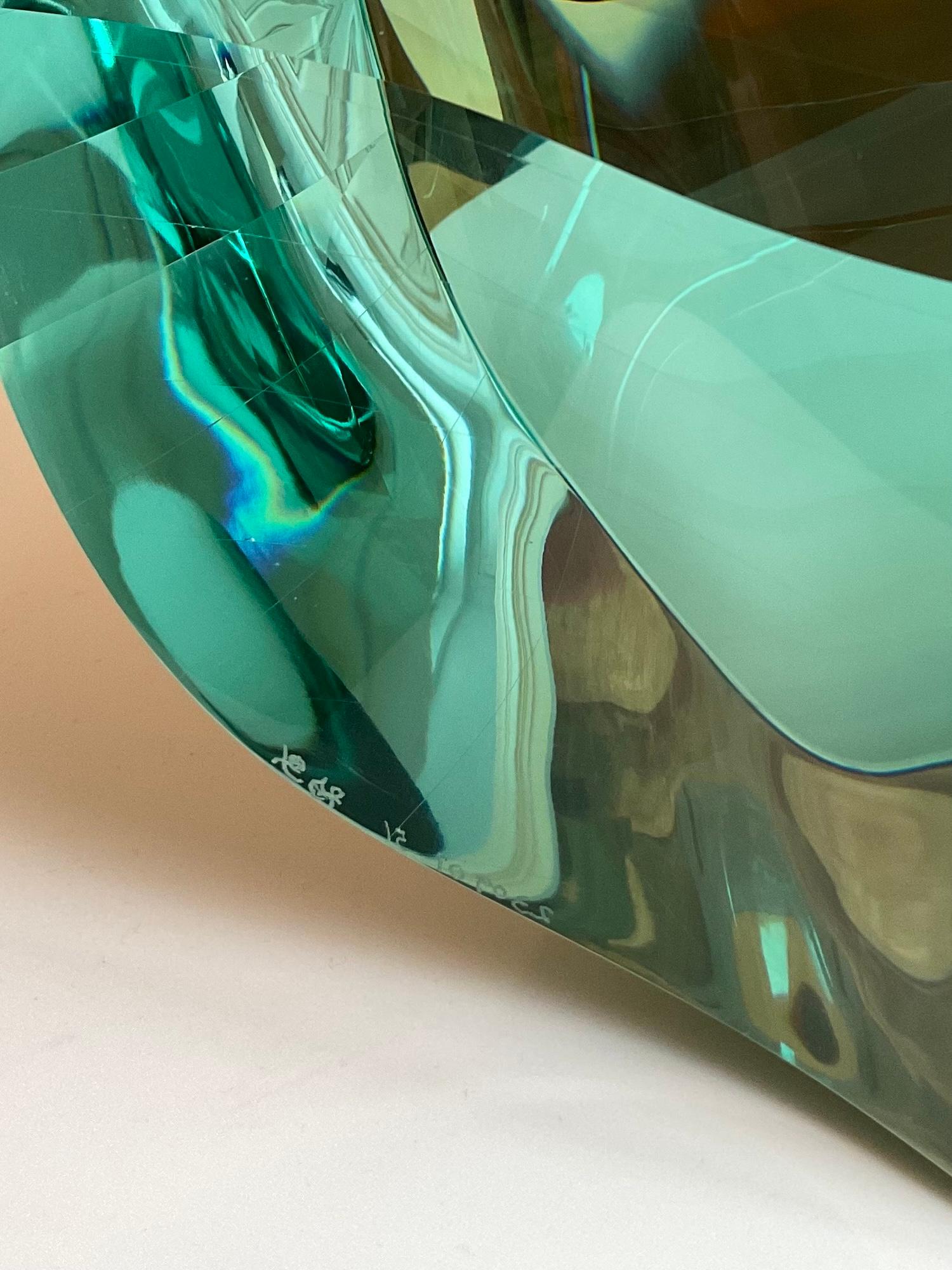 F.230901, Beginning of the World by Toshio Iezumi - Contemporary glass sculpture For Sale 14