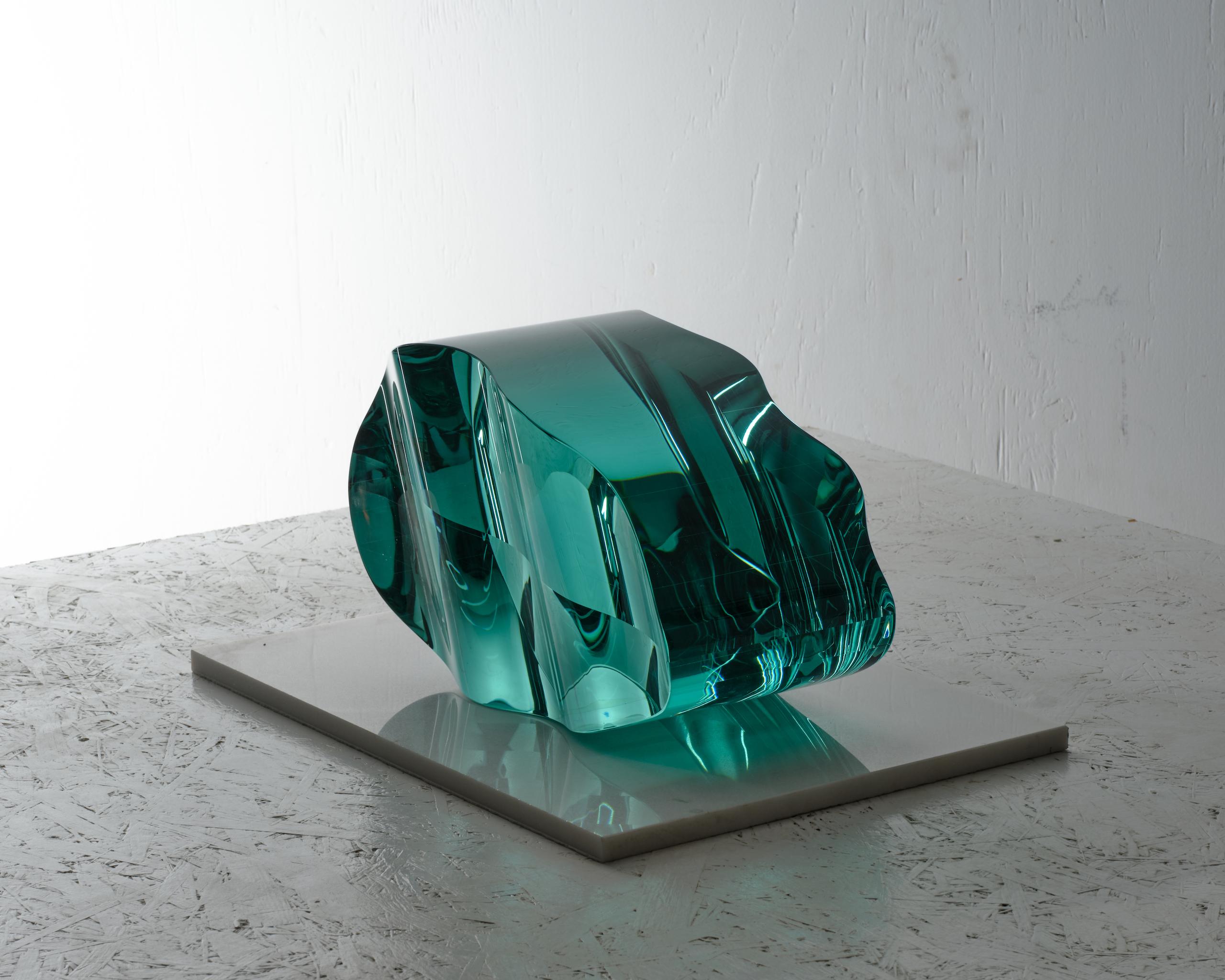 F.230901, Der Anfang der Welt von Toshio Iezumi - Zeitgenössische Glasskulptur im Angebot 2
