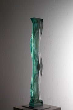 M.080601 by Toshio Iezumi - Glass, Vertical abstract sculpture, column / totem