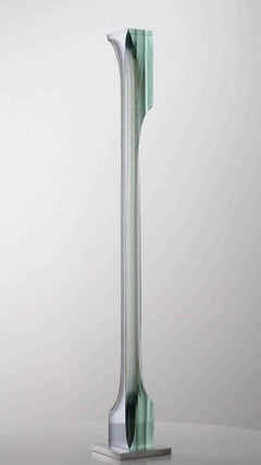 M.140801 by Toshio Iezumi - Contemporary Abstract Sculpture, Glass Art, Column