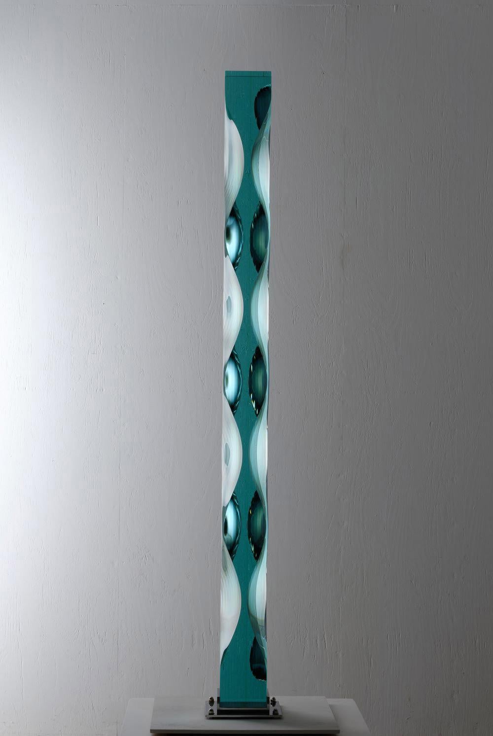 M.151201 by Toshio Iezumi -  Abstract glass sculpture, 6 ft. 10