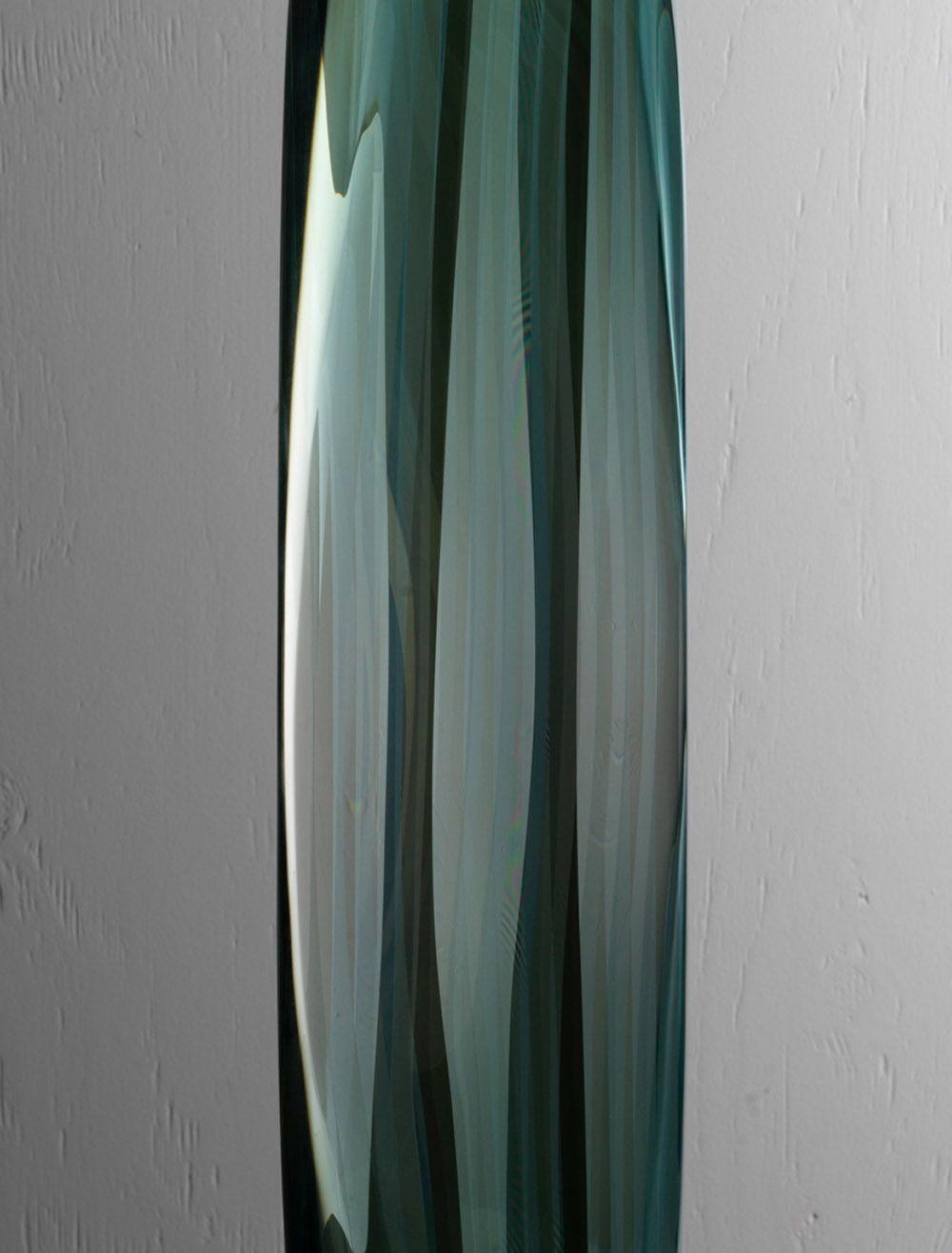 M.160201 by Toshio Iezumi - Glass, Vertical abstract sculpture For Sale 3