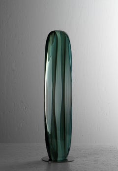 M.160201 by Toshio Iezumi - Glass, Vertical abstract sculpture