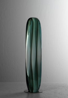 M.160201 di Toshio Iezumi - Scultura verticale in vetro, astratta
