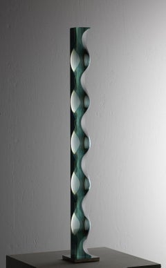 M.161201 by Toshio Iezumi - Glass, Vertical abstract sculpture, column / totem