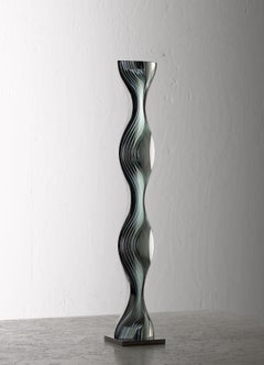 M.180501 by Toshio Iezumi - Glass, Vertical abstract sculpture, column / totem