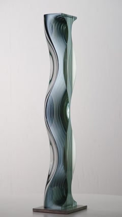 M.180603 by Toshio Iezumi - Contemporary glass sculpture, column