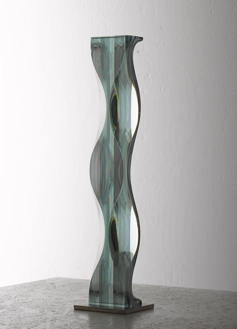 Toshio Iezumi M.180603 Glass Sculpture For Sale at 1stDibs