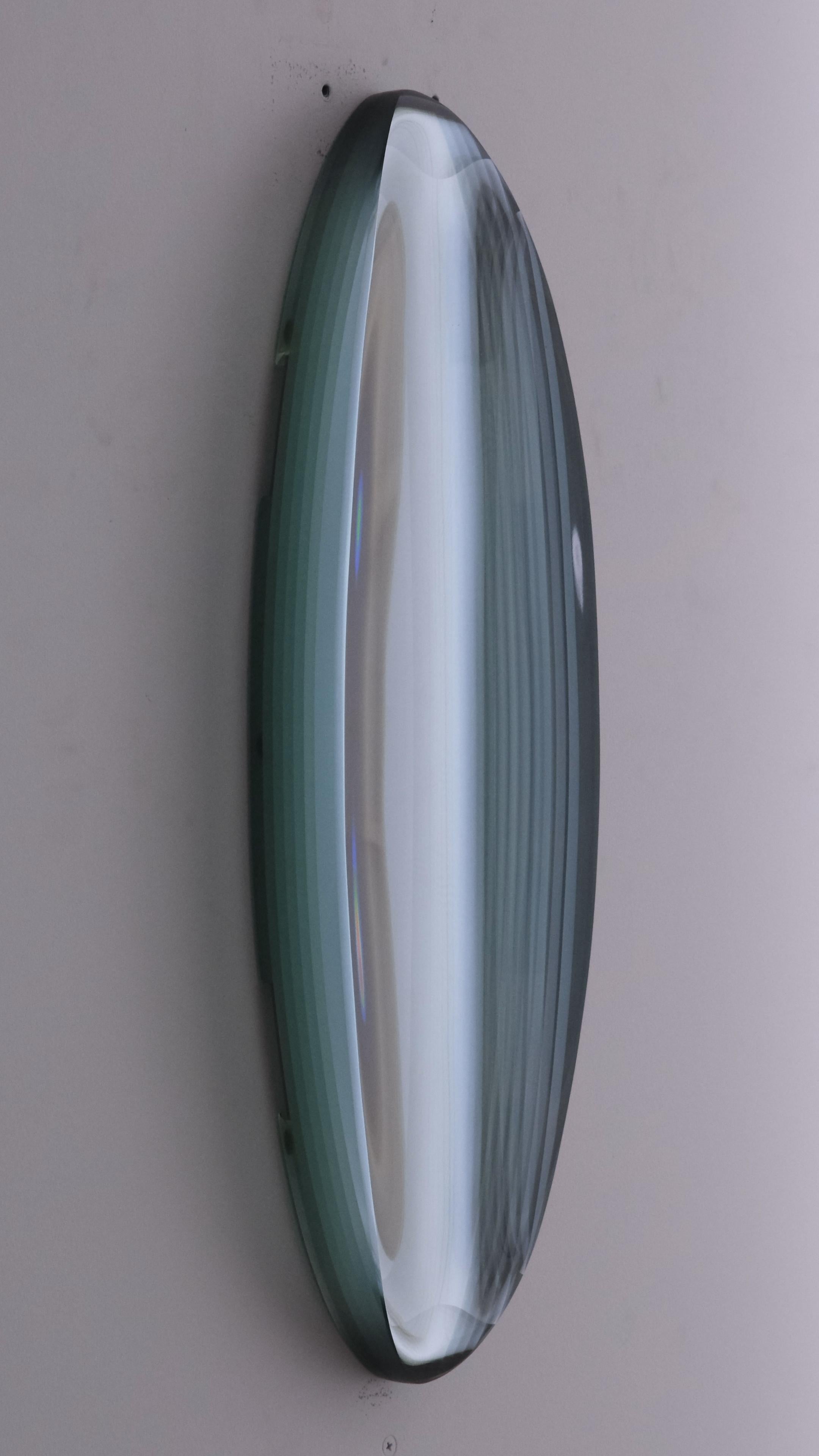 P.041200 von Toshio Iezumi - Zeitgenössische Glasskulptur, grün, abstrakt, Wandmalerei im Angebot 10